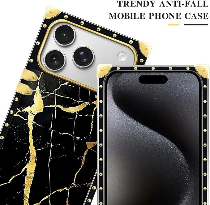 for iPhone 17 Pro Max Case Luxury Golden Decoration - Image 4