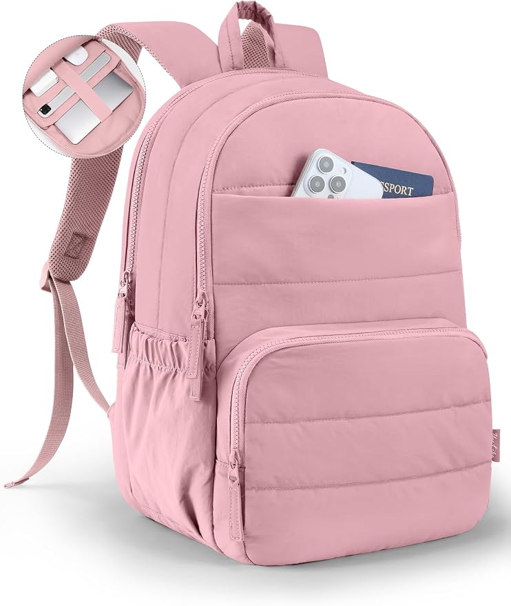 Uselike Travel Backpack for Women, 15.6 Inch Laptop Backpack, Quilted College by Uselike