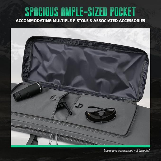 DULCE DOM 32/36/42/48/52 inch Double Rifle Case Soft Gun Bag - Image 3