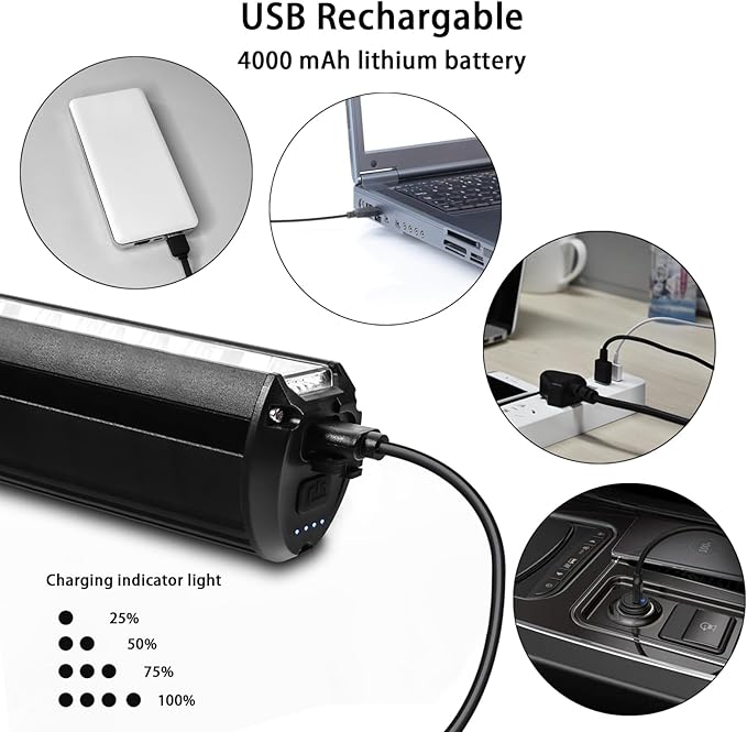 Suruid Super Bright LED Bike Light, USB Rechargeable Bicycle Headlight - Image 6