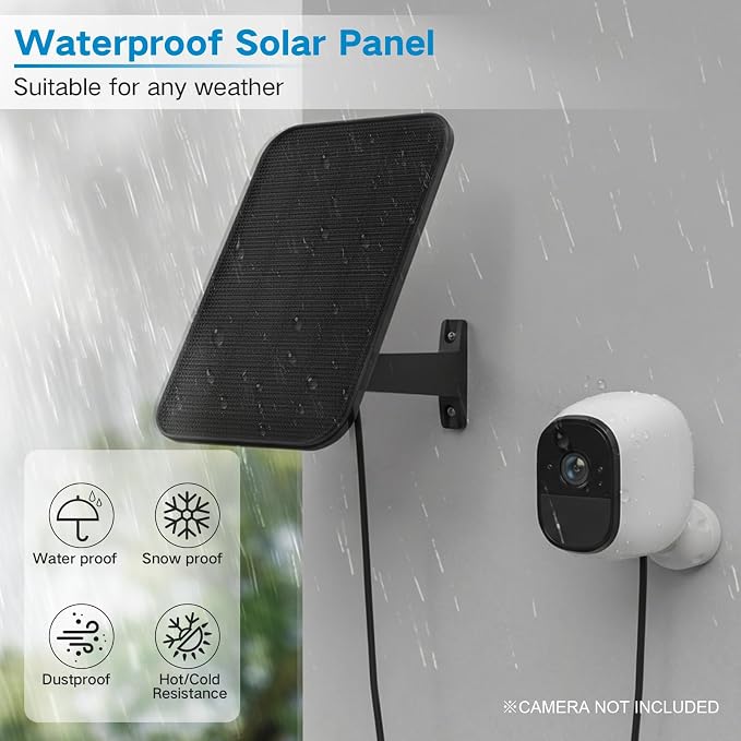 VIRTAVO 3.2W Solar Panel for Security Camera Compatible - Image 4