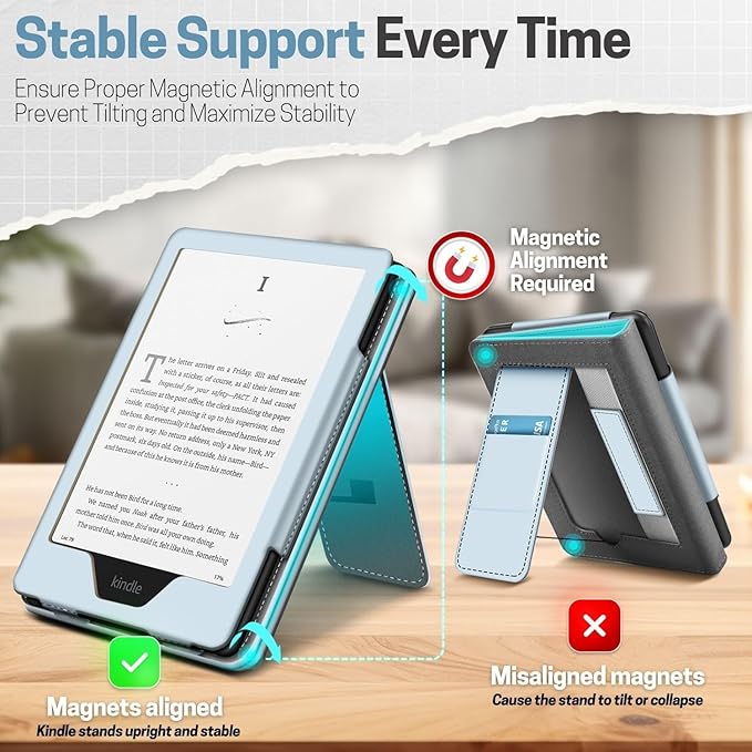 TNP Stand Case for Kindle Paperwhite 12th Generation 2024 / Kindle Colorsoft - Image 8