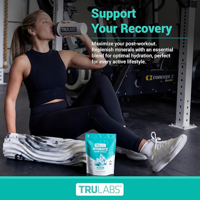 TRULABS Hydrate Electrolyte Drink Mix – Glacier Flavor, Sugar-Free Hydration - Image 6