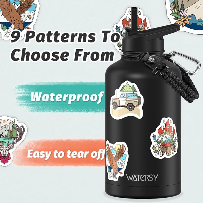 64oz Insulated Water Bottle, BPA Free&Leak Proof, Half Gallon Stainless Steel - Image 4