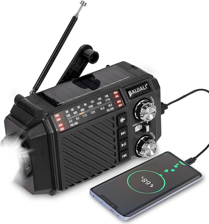 Hand Crank Emergency Weather Radio by Unknown