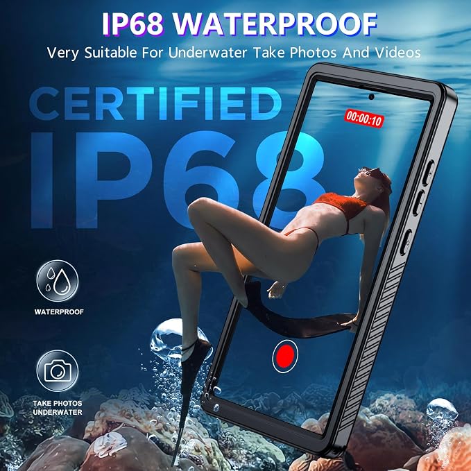 2025 New for Samsung Galaxy S24 Ultra Case Waterproof, Full Body Phone Case for - Image 3