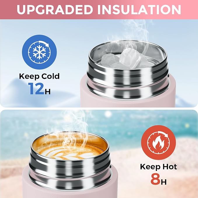 【Upgraded】Exllena Small Insulated Water Bottle 12 oz/350ml– Mini Insulated - Image 4