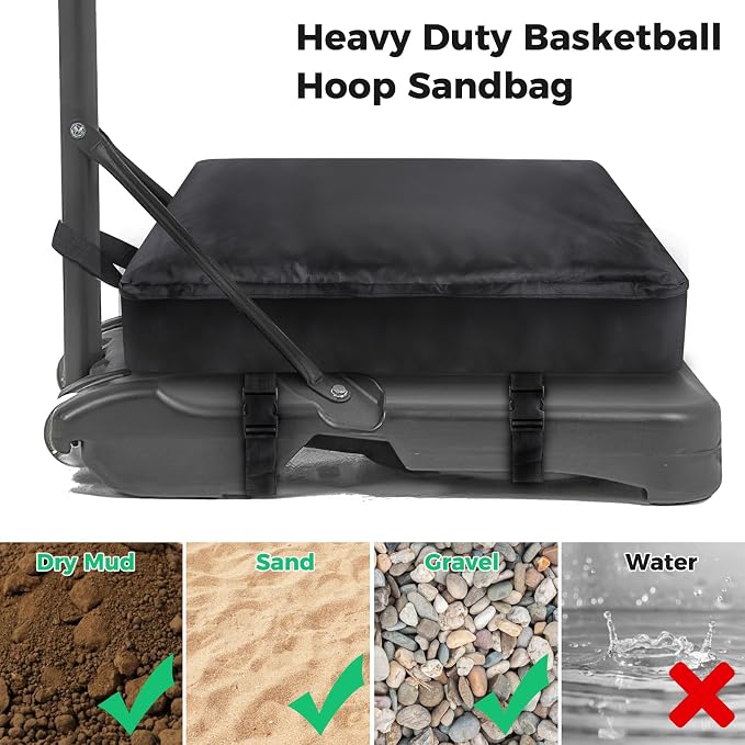 Aimosen Basketball Hoop Sandbag- Heavy Duty Weighted Base Anchor - Image 4