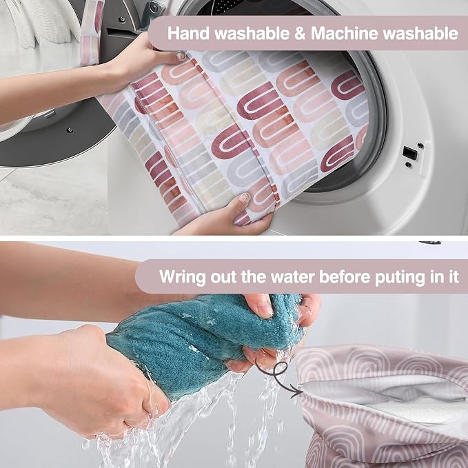 2pcs Cloth Diaper Wet Dry Bags Waterproof Reusable - Image 6