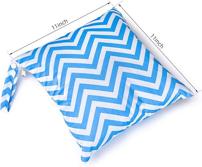 3 PCs Cloth Diaper Wet Dry Bags Waterproof Reusable Stroller Travel Beach Pool - Image 4