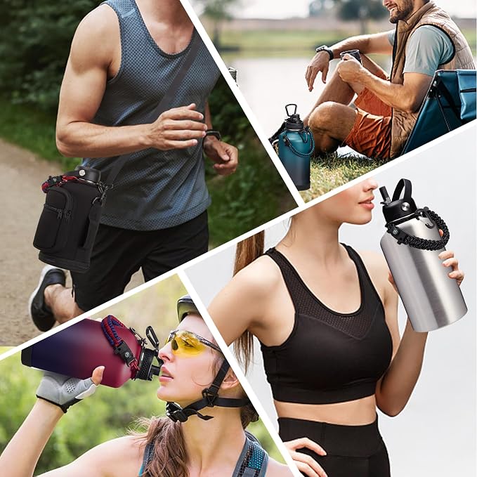 64 oz Insulated Water Bottle Stainless Steel - Image 8