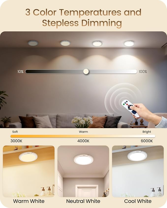 Rechargeable Motion Sensor Ceiling Light - Image 5