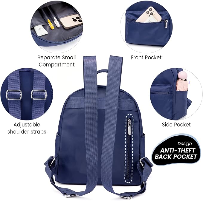 LOVEVOOK Mini Backpack for Women Light Weight Small Waterproof Backpack Purses - Image 5