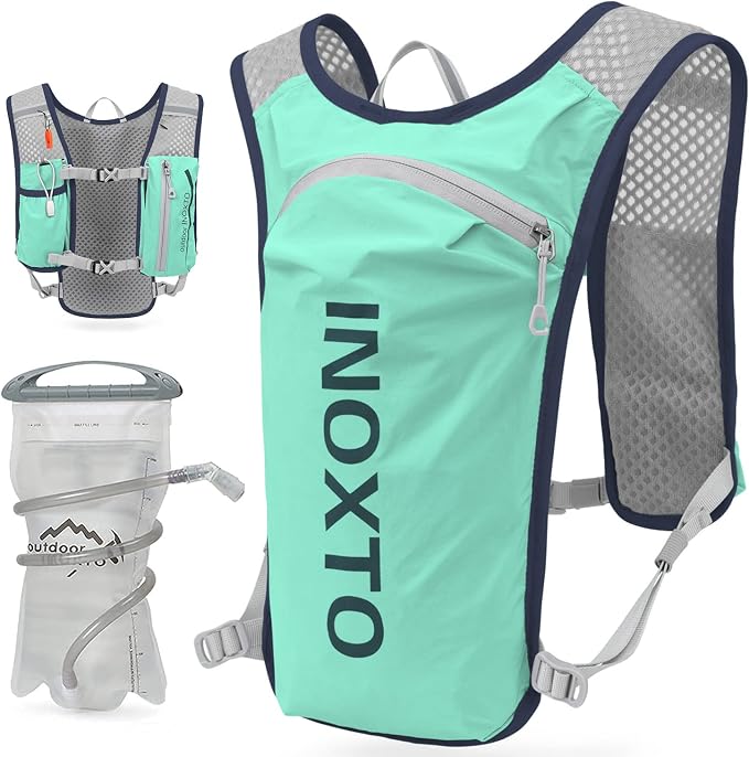 INOXTO Running Hydration Vest Backpack, Lightweight Insulated Pack by INOXTO