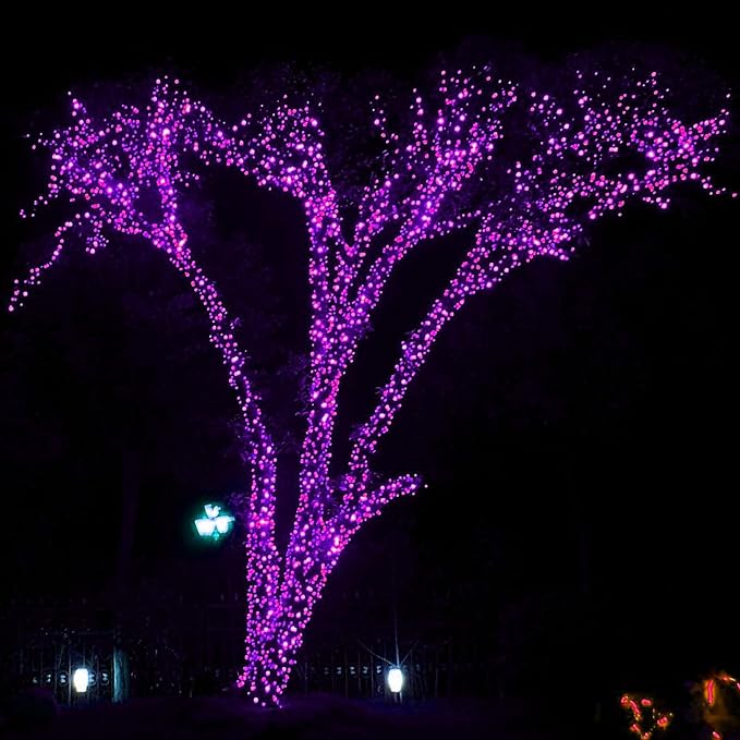 DAZZLE BRIGHT Halloween 300 LED String Lights, 100FT Connectable String Lights - Image 5