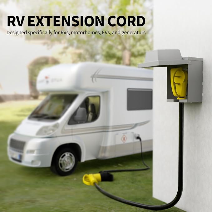 POWGRN 30 Amp RV Extension Cord 15 FT Outdoor - Image 7