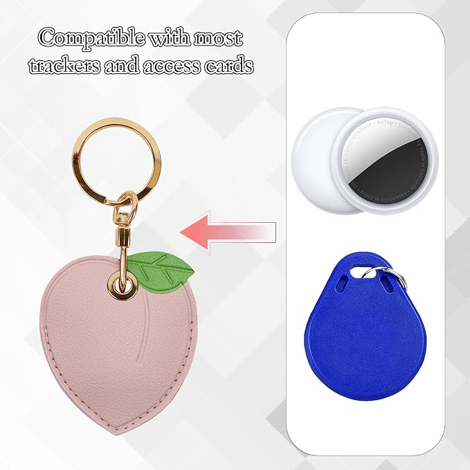 Leather Keychain Case Holder Compatible - Image 4