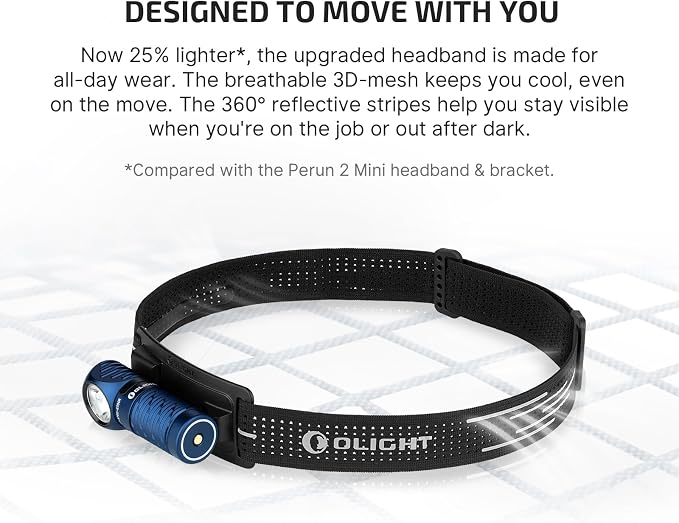 OLIGHT Perun 3 Mini Premium Headlamp 1250 Lumens - Image 6