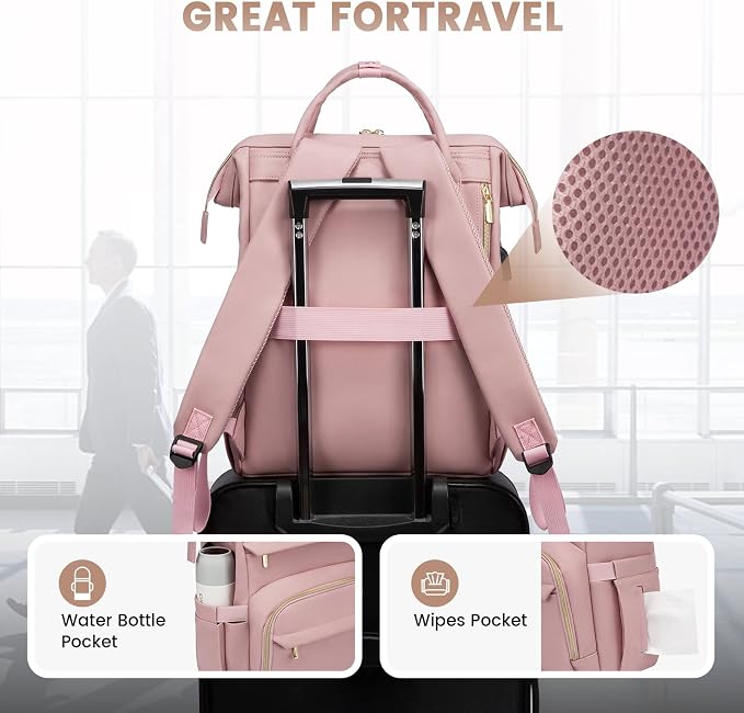 LOVEVOOK Leather Laptop Backpack - Image 6
