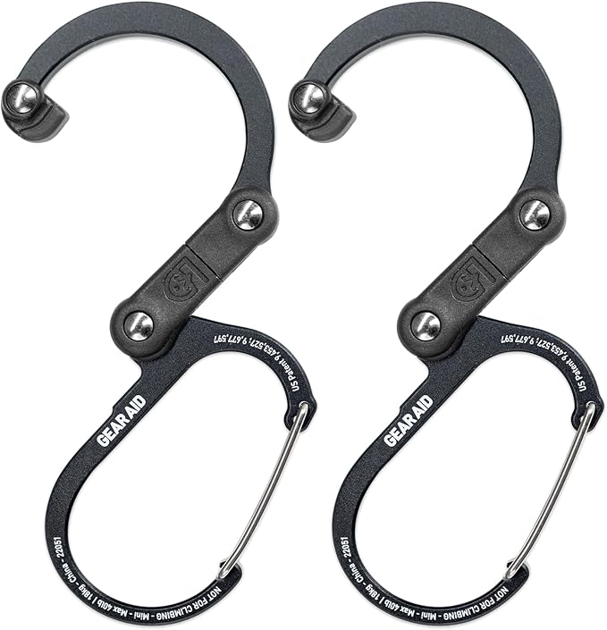 GEAR AID HEROCLIP Carabiner Gear Clip and Hook, by GEARAID