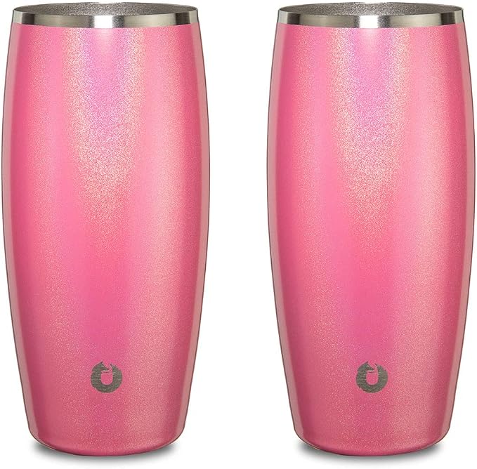 SNOWFOX Insulated Beer Glasses, Premium Vacuum Insulated Stainless Steel by Snowfox
