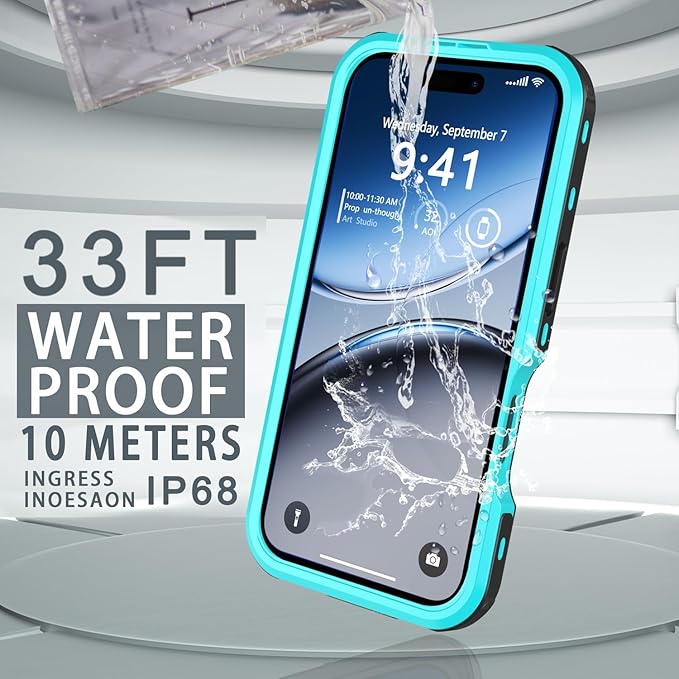 for iPhone 16 Pro Max Case Waterproof, Full-Body Hard Case Built-in - Image 4