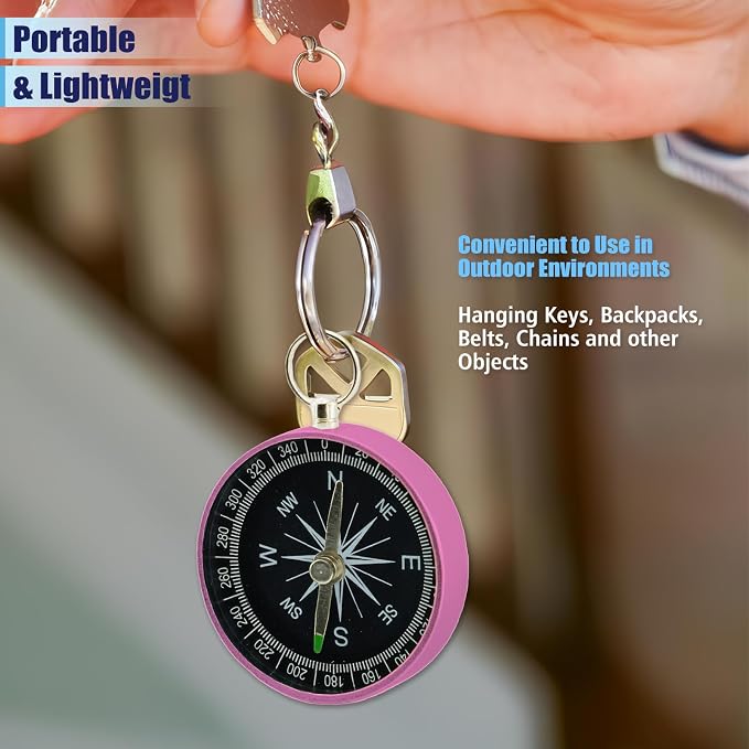 Pocket Compass, 2 Pieces Mini Compass - Image 5