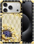 for iPhone 17 Pro Case Luxury Golden Decoration by Unknown