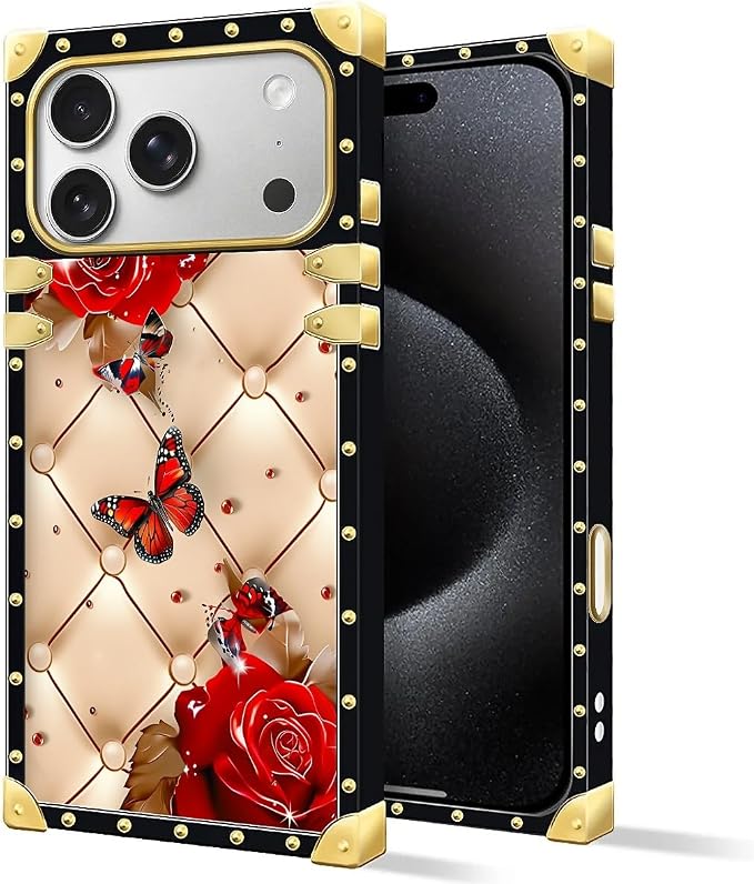 For iPhone 17 Pro Max Case Luxury Golden Decoration - Image 2