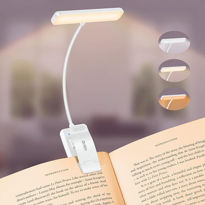 Gritin 19 LED Rechargeable Book Light by Gritin