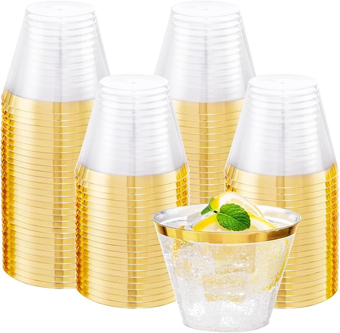 I00000 Heavy Duty Plastic Cups, 9 oz, BPA Free, Disposable, by I00000