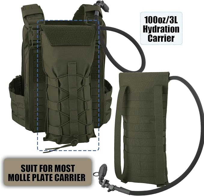 PETAC GEAR 1.5L / 3L Tactical Hydration Pack，Molle Carrier Pouch - Image 2