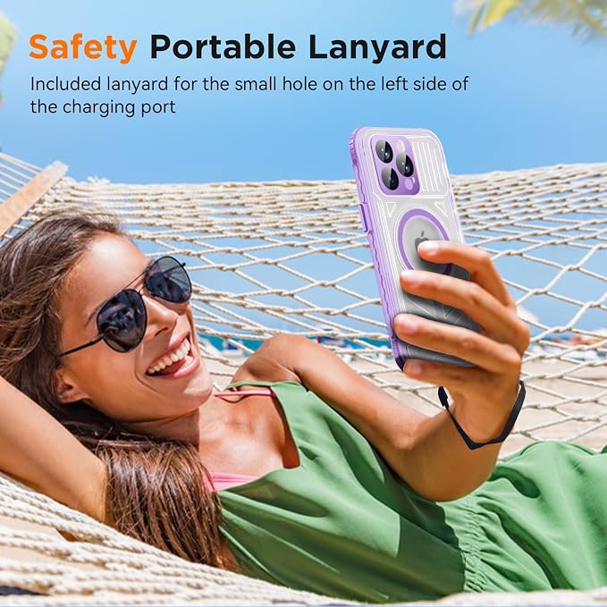 WIFORT for iPhone 15 Pro Max Waterproof Case, 360 Full Body Sealed Protection - Image 7