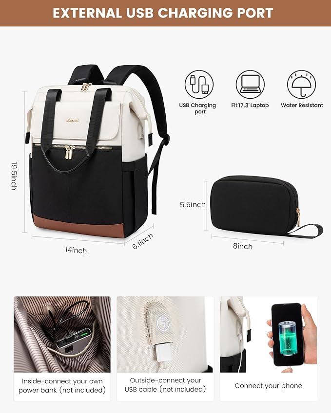 LOVEVOOK 17.3 Inch Laptop Backpack - Image 4