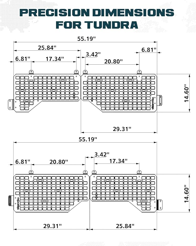 Trumgeta Heavy-Duty Side Bed MOLLE Panel Fit - Image 7