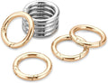 Gkeygo Key Ring Clip, 4/5 Inch Keychain Rings, 8 Pack Round Carabiner Clip by Gkeygo