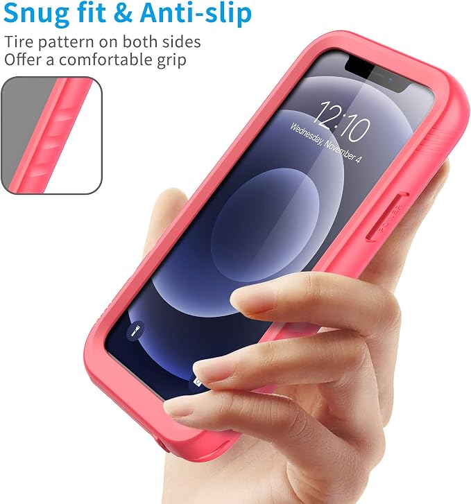SPORTLINK for iPhone 12 Mini Waterproof Case, Full Body Shockproof Dustproof - Image 6