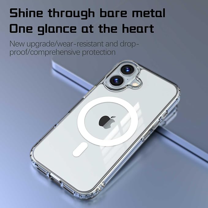 Magnetic Designed for iPhone 16 Case Clear - Image 3