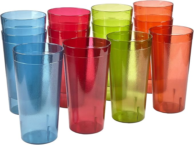 US Acrylic Café Plastic Reusable Tumblers 32-ounce Iced-Tea Cups, Made in the by USAcrylic