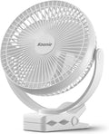 Koonie Portable Clip on Fan, 8-Inch 10000mAh USB Rechargeable Battery Operated by Koonie