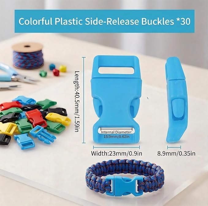 5/8" Black Plastic Side Release Buckle Curved Quick Release - Image 2