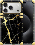 for iPhone 17 Pro Max Case Luxury Golden Decoration by Unknown