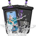 Waterproof Phone Pouch Floating 2 Pack, IP68 Dry Bag Compatible by GJUMP