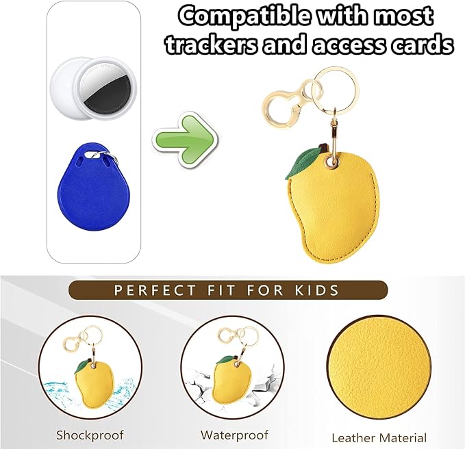 BORKUANA Leather Keychain Holder Case Compatible - Image 4