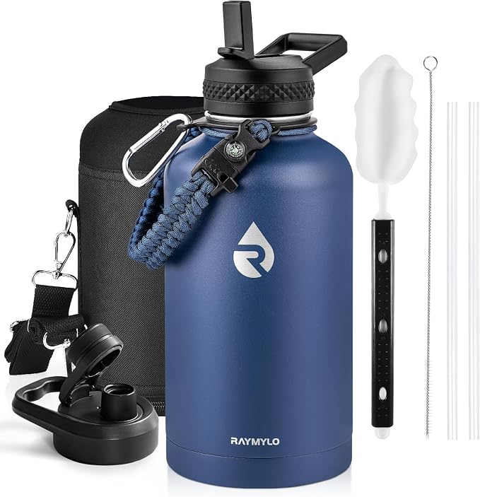 RAYMYLO Insulated Water Bottle 64 oz, Triple Wall Vacuum Stainless Steel by RAYMYLO