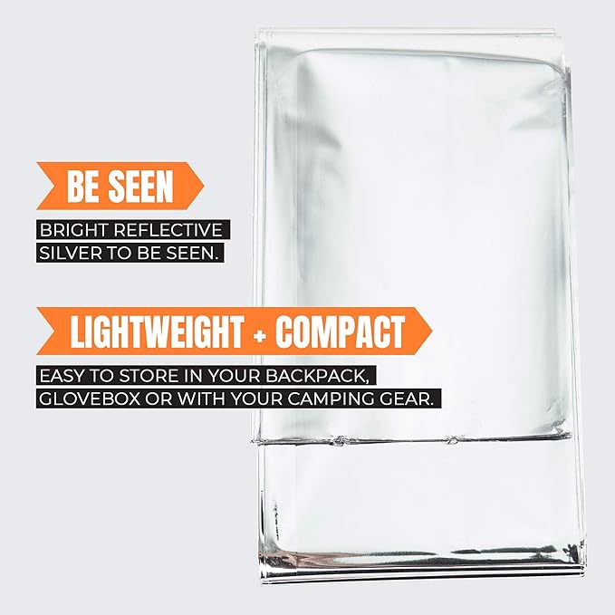 MEKKAPRO Emergency Mylar Thermal Blankets, Pocket Sized - Image 2