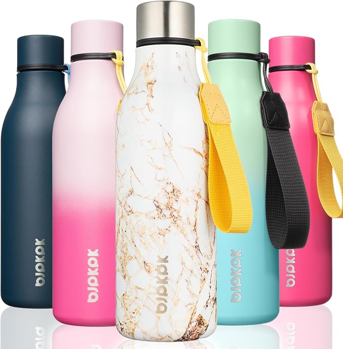BJPKPK Insulated Water Bottles, 18 oz Stainless Steel Metal Water Bottle by BJPKPK