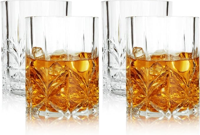 Lily's Home Unbreakable Acrylic Double Old Fashioned Whiskey Tumblers, Drinking - Image 7