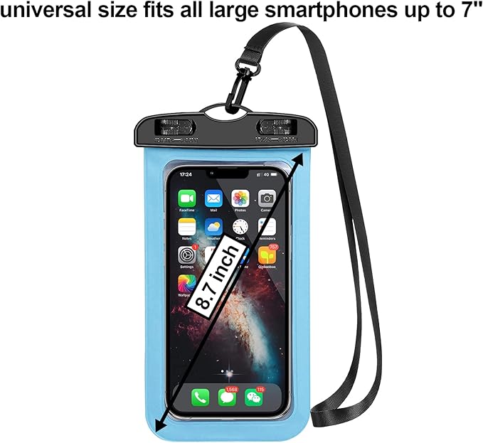 10 Pack Universal Waterproof Phone Pouch, Large Phone Waterproof Case Dry Bag - Image 2