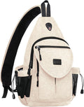 MOSISO Sling Backpack, Canvas Crossbody Hiking Daypack Bag by MOSISO